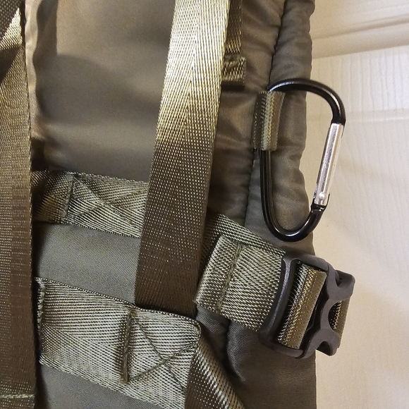 Army Green PetBonus Breathable Front Adjustable Small Dog Carrier Mesh Padded - Picture 10 of 14